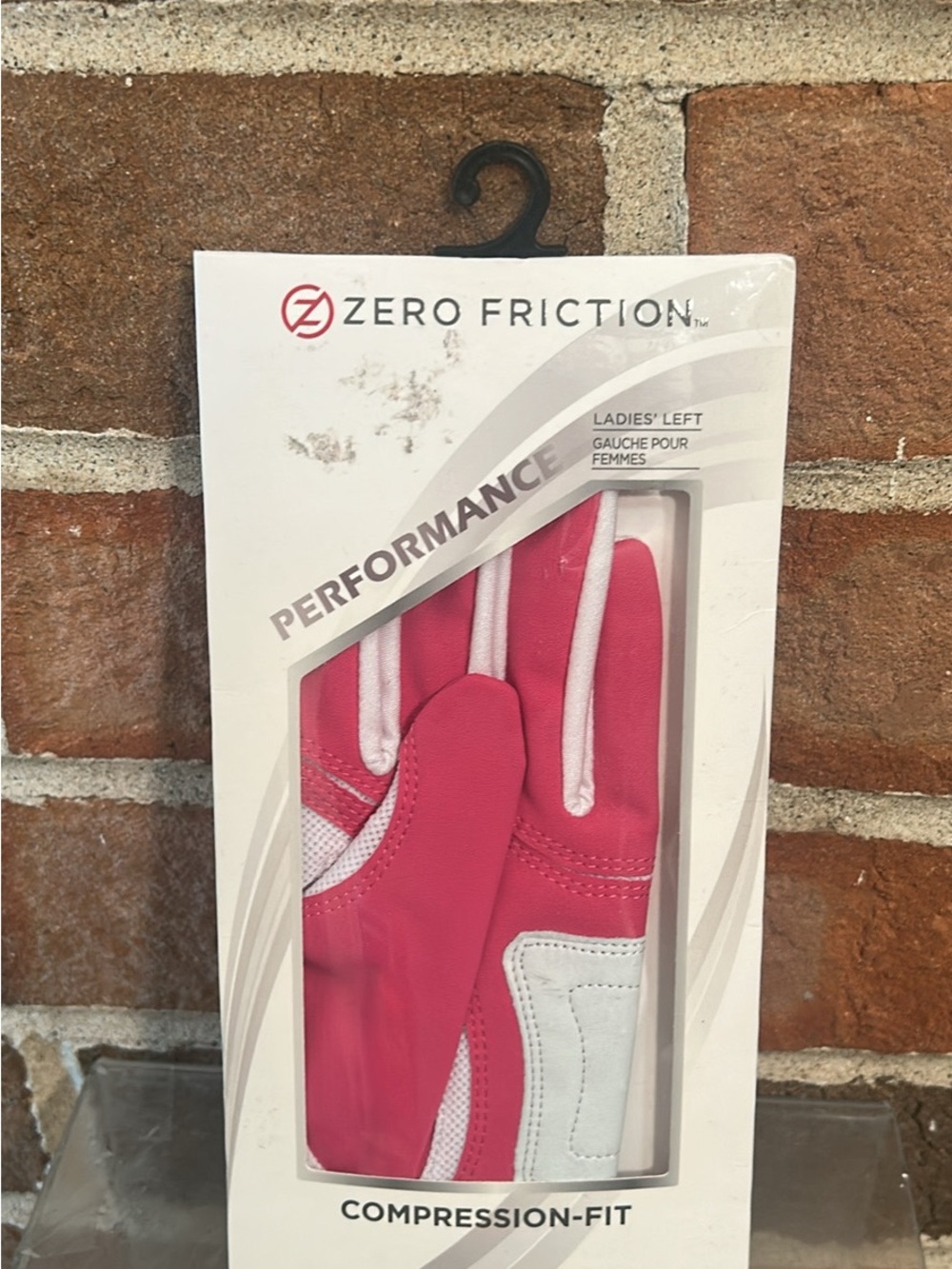 Ladies' Left Compression-Fit Golf Glove in Pink
